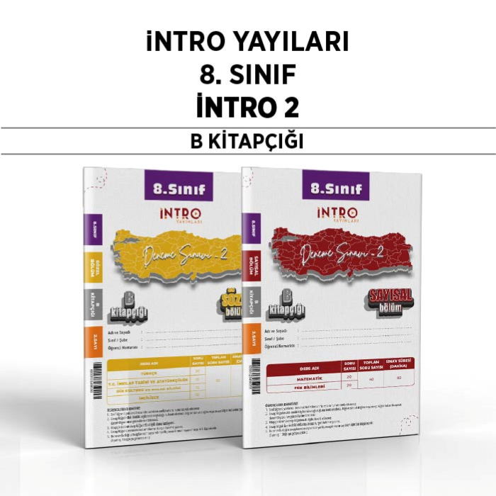 İNTRO 08.SINIF SÜREÇ DEĞ.(SDS) SAY/SÖZ 2-B - 25-26